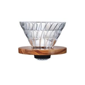 Hario cono de cristal y madera